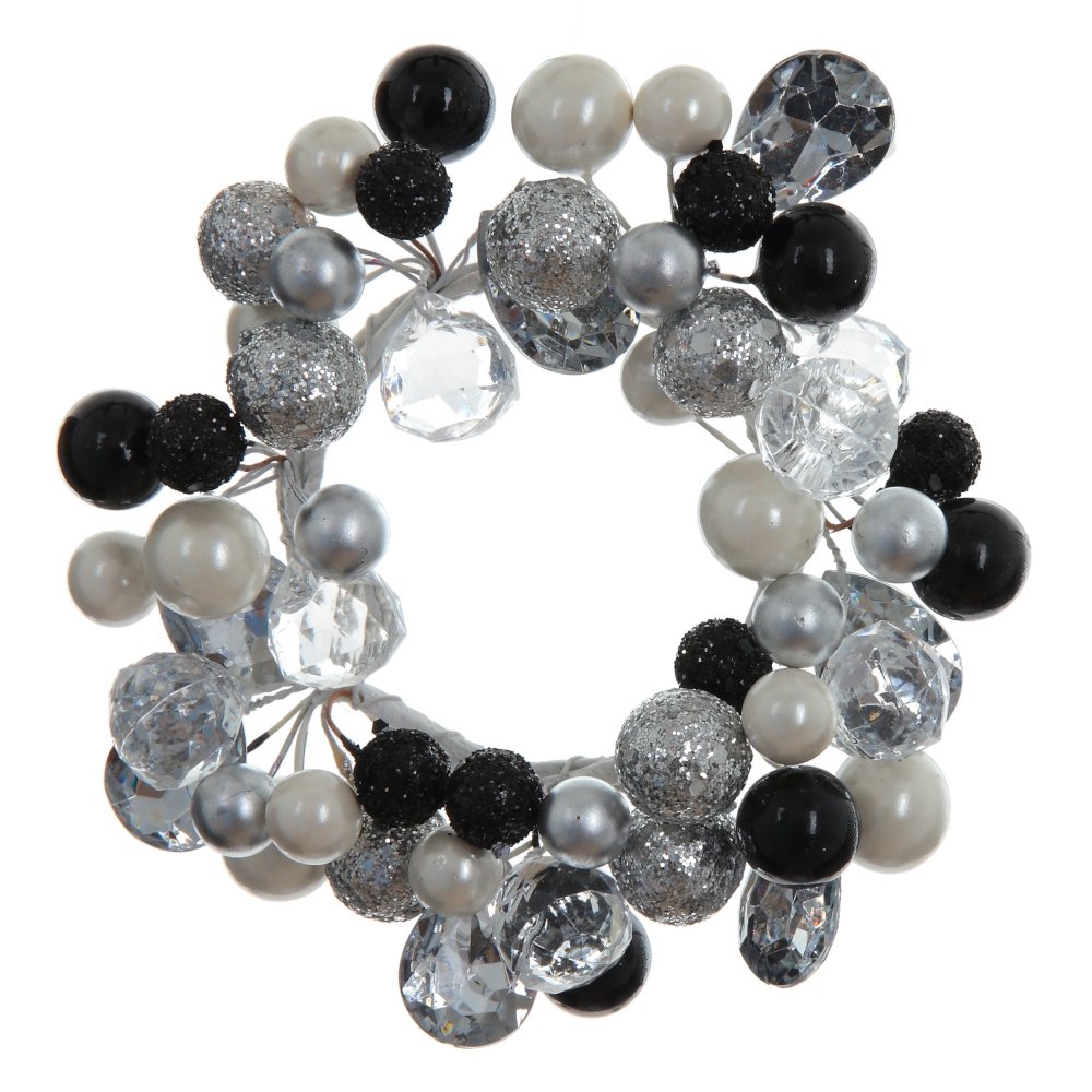 Изделие декоративное Венок большой серый 13,5х4х11,5см по цене 