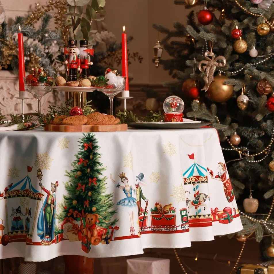 Скатерть Этель Щелкунчик 220см, хлопок арт.9907911 по цене 