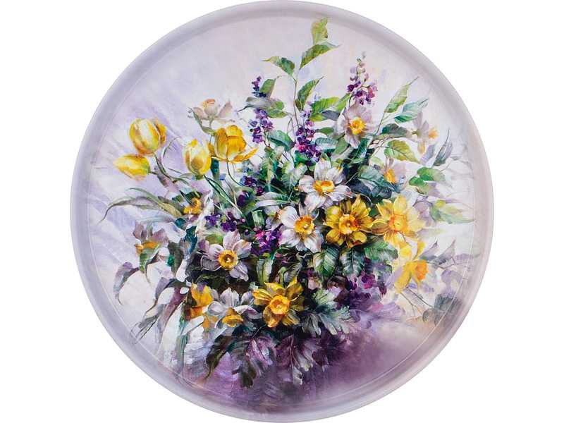 Поднос сервировочный Анесс Полевые цветы 33х2,1см арт.898-209 по цене 