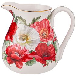 Кувшин Маки фарфор белый 1200мл 15см Китай по цене 