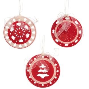 Новогоднее украшение  9,3х0,5х9,3 см по цене 