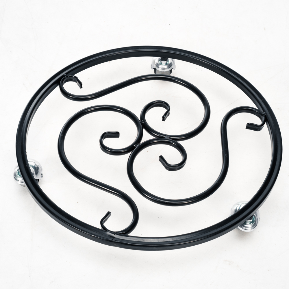 Подставка под цветы напольная из трубки соединение черный арт.21-005B по цене 