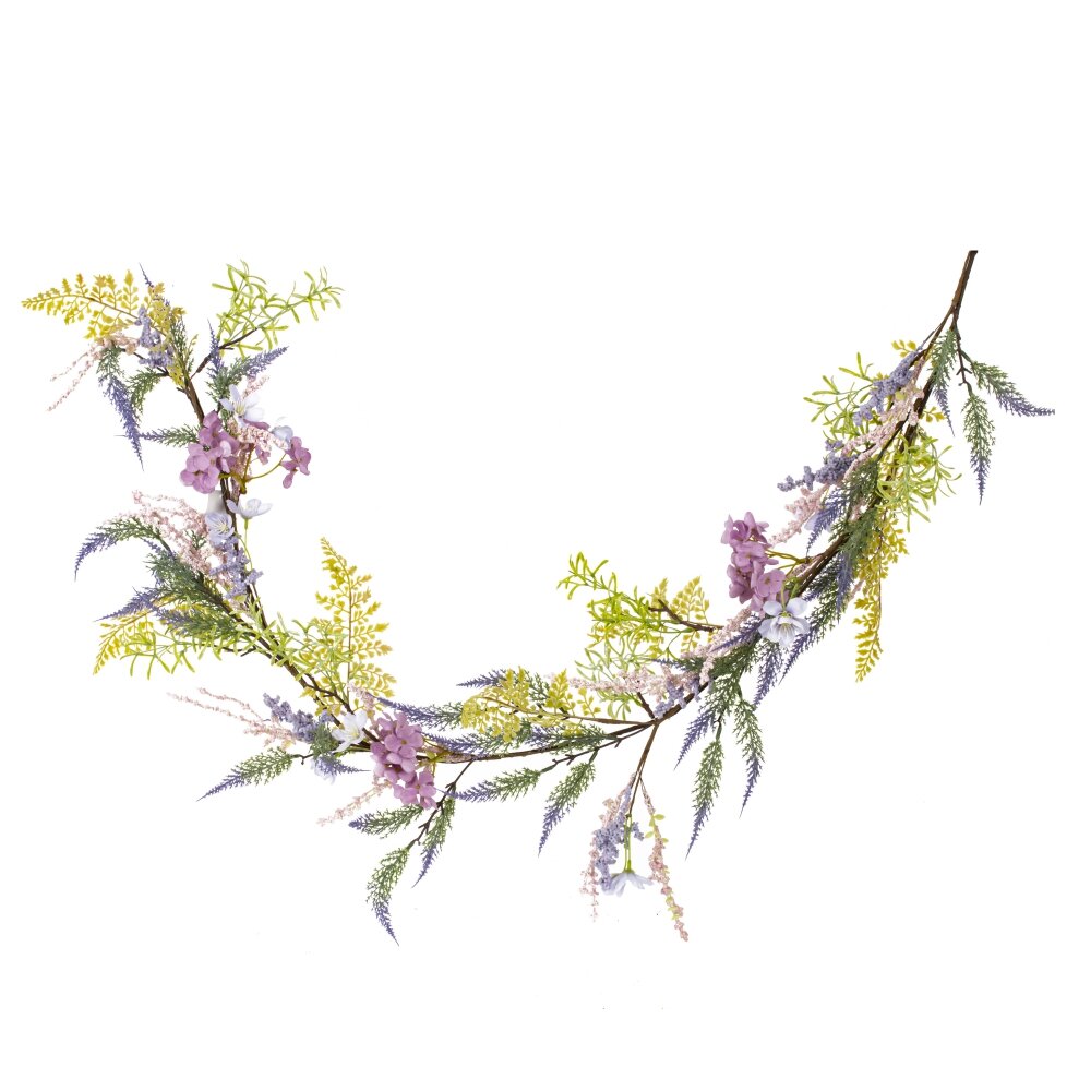 Изделие декоративное Гирлянда цветочная 148х9х9см арт.815084 по цене 