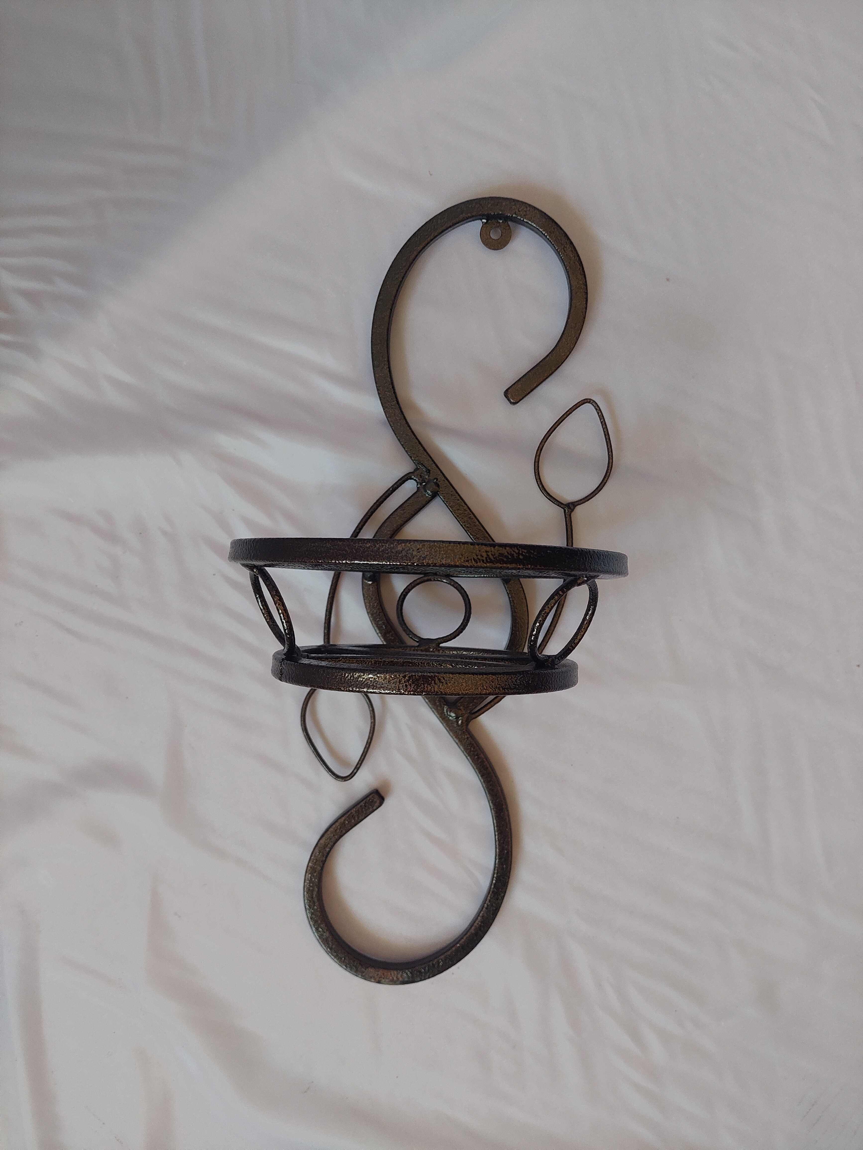 Подставка для цветов настенная Октавия на 1 цветок 20х19х46см арт.К34 по цене 