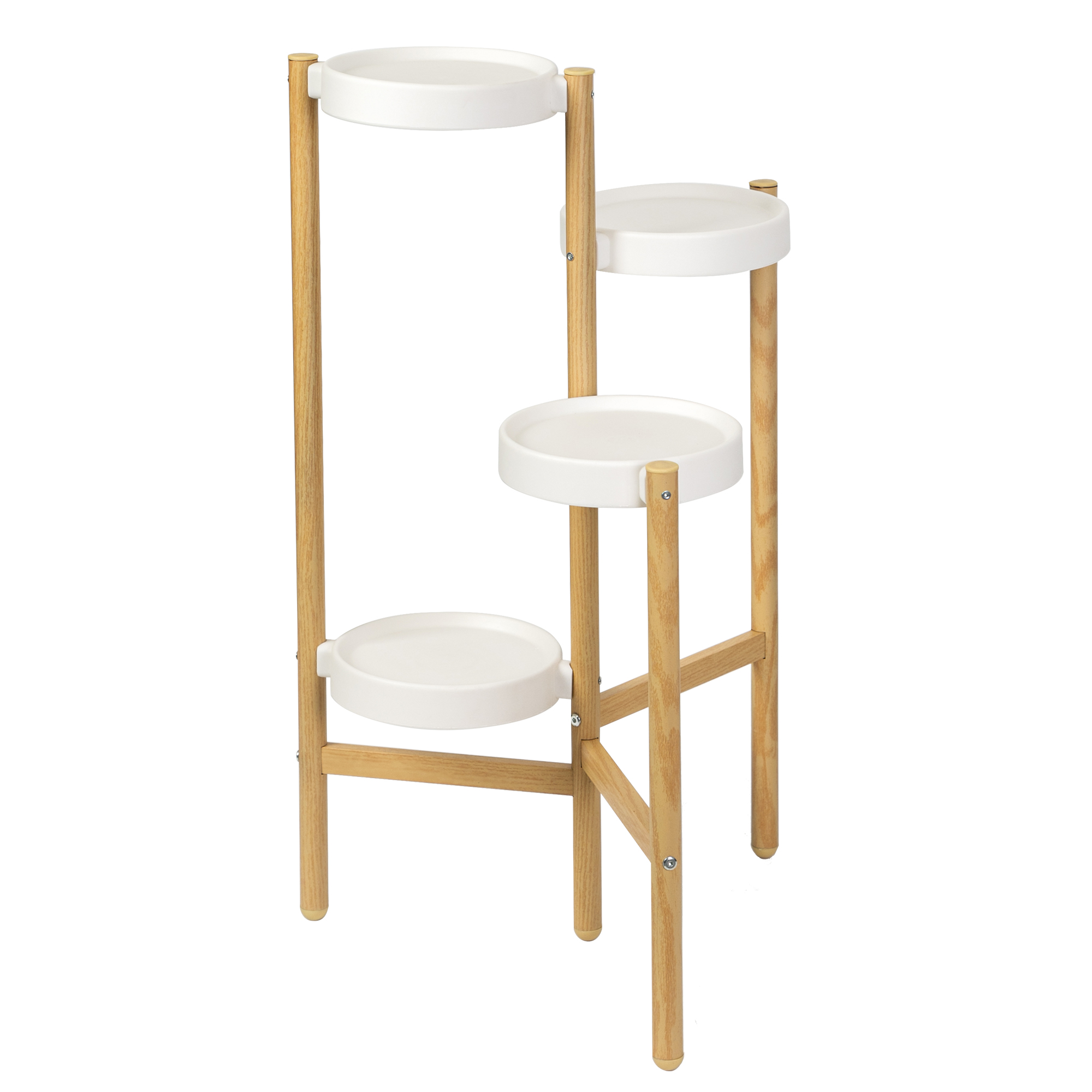 Подставка для цветов ЛАЙТ 41х46х80см на 4 цветка, ножки беж арт.266389 по цене 