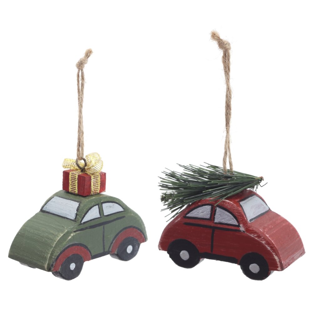 Изделие декор подвесное Машина 8х4х7см 2в. арт.822516 по цене 