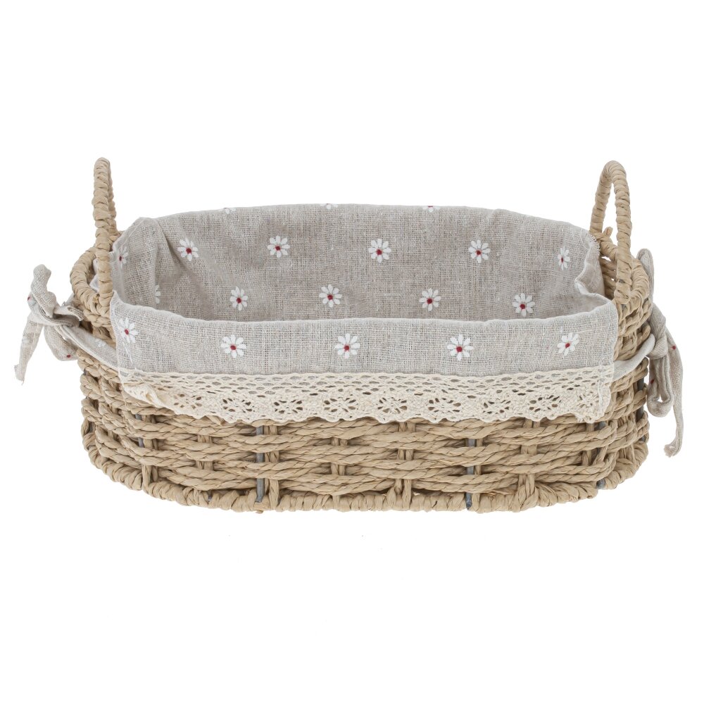 Корзина с вкладышем хлопок 26х17х14см арт.796485 по цене 