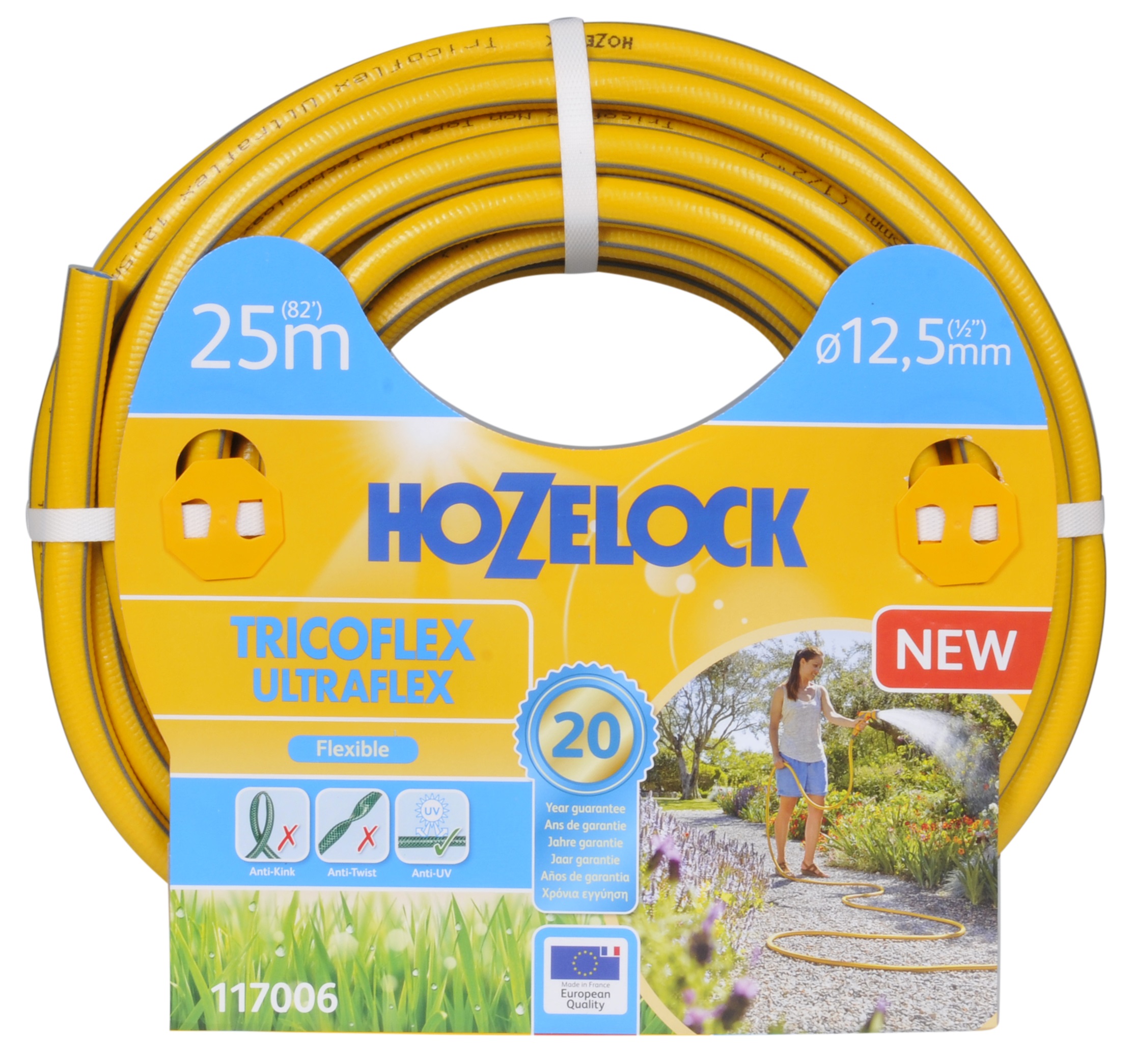 Шланг для полива ХоЗелок 117006 пвх армированный Триккофлекс Ультрафлекс 12,5 мм 25 м по цене 