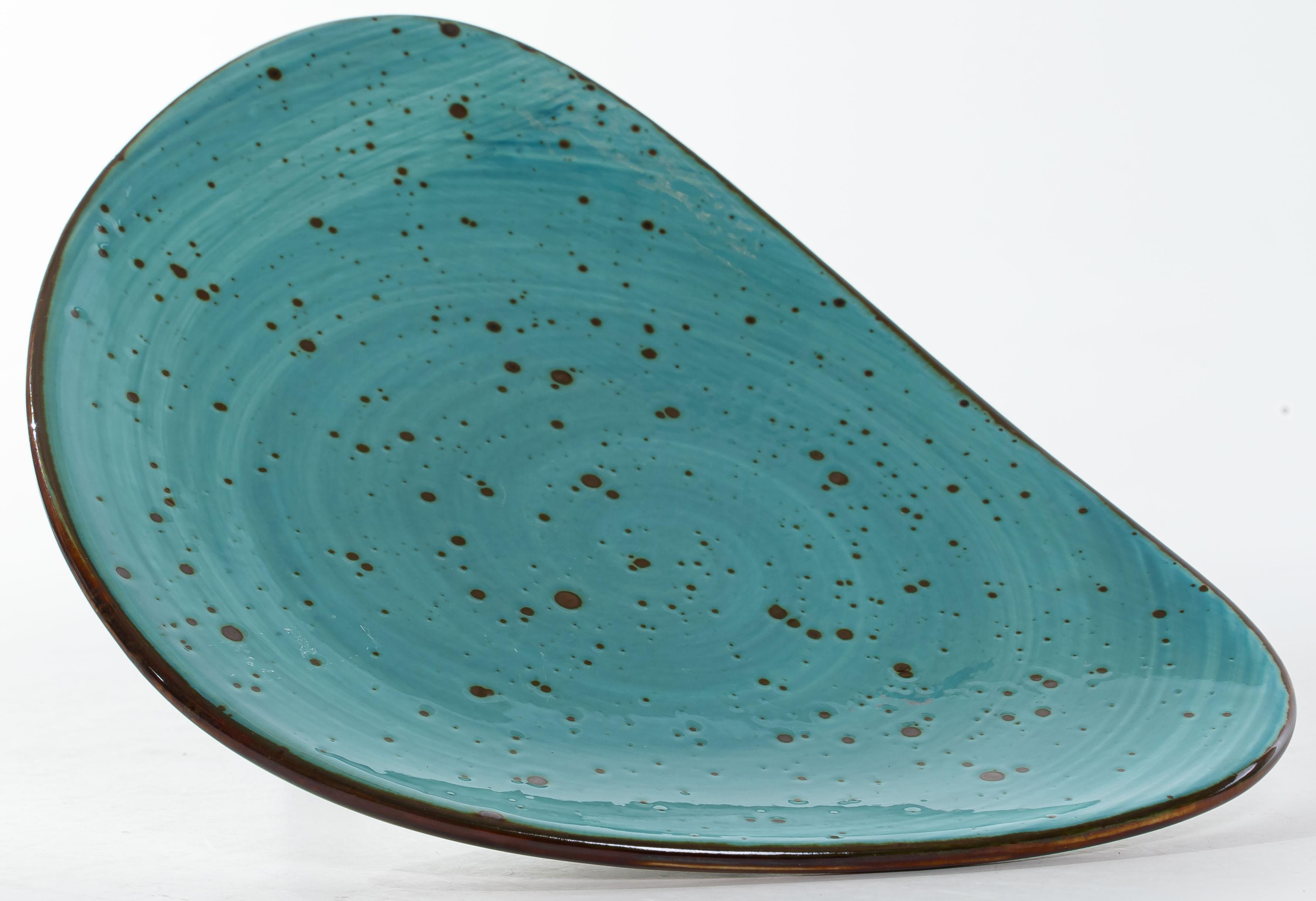 Тарелка Хорека Бирюса мелкая 220х170мм фарфор арт.206-55051 по цене 