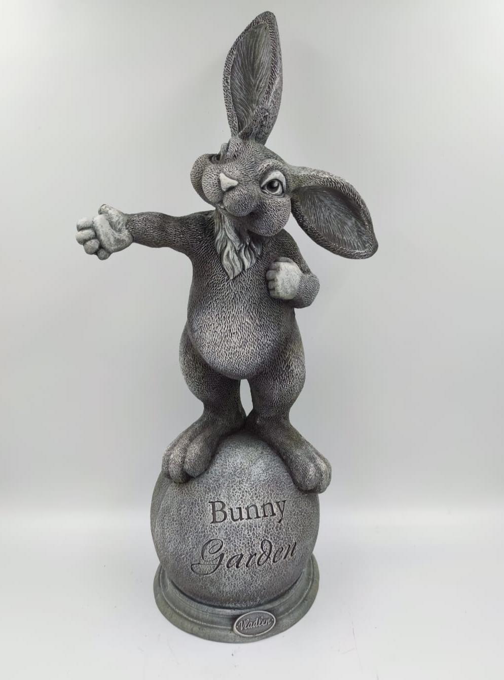 Фигура садовая Зайчик Владлен полистоун 62см, арт.Ф271 по цене 