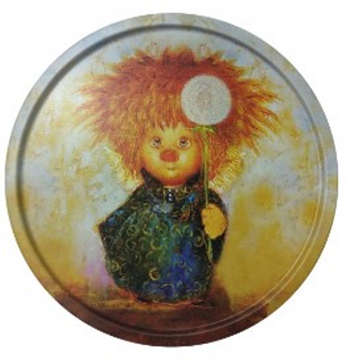 Поднос Одуванчик 20х0,4см, металл арт.PD028 по цене 