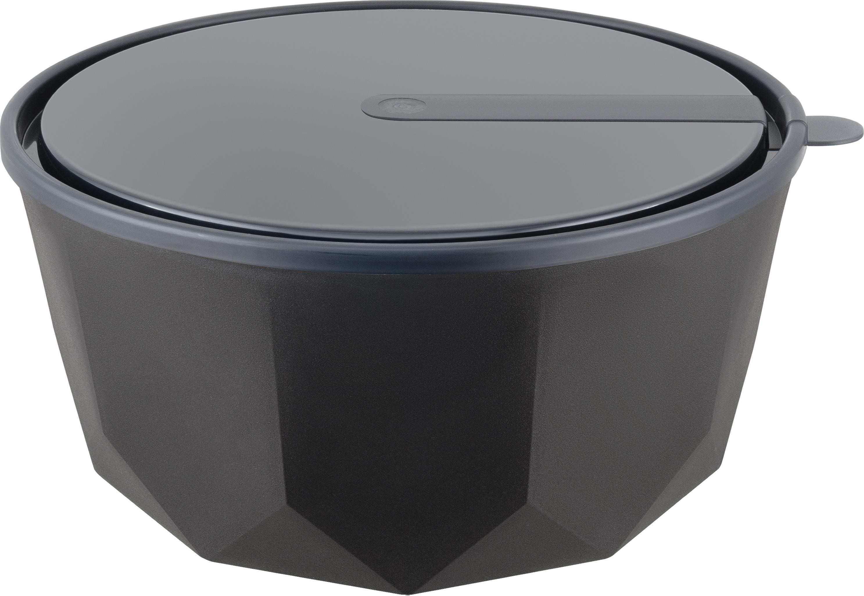 Салатник с крышкой Пласт Тайм Блэк 1,7л по цене 