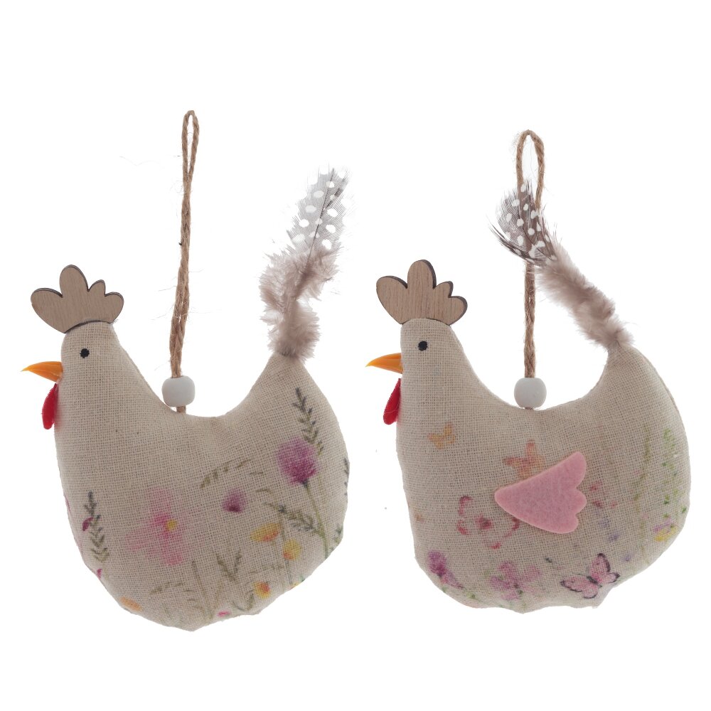 Набор из 2-х изделий подвесных Курочка 15x4x12см арт.816245 по цене 