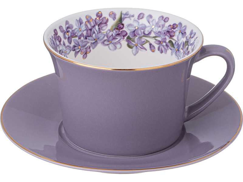 Пара чайная Лефард Сирень 250мл фарфор арт.760-803 по цене 