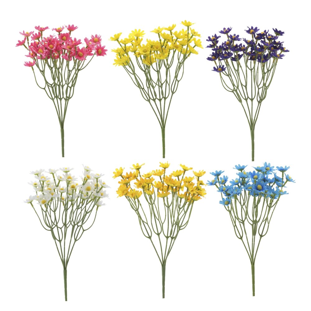 Цветок искусственный хризантема  20x20x37см 6в. по цене 