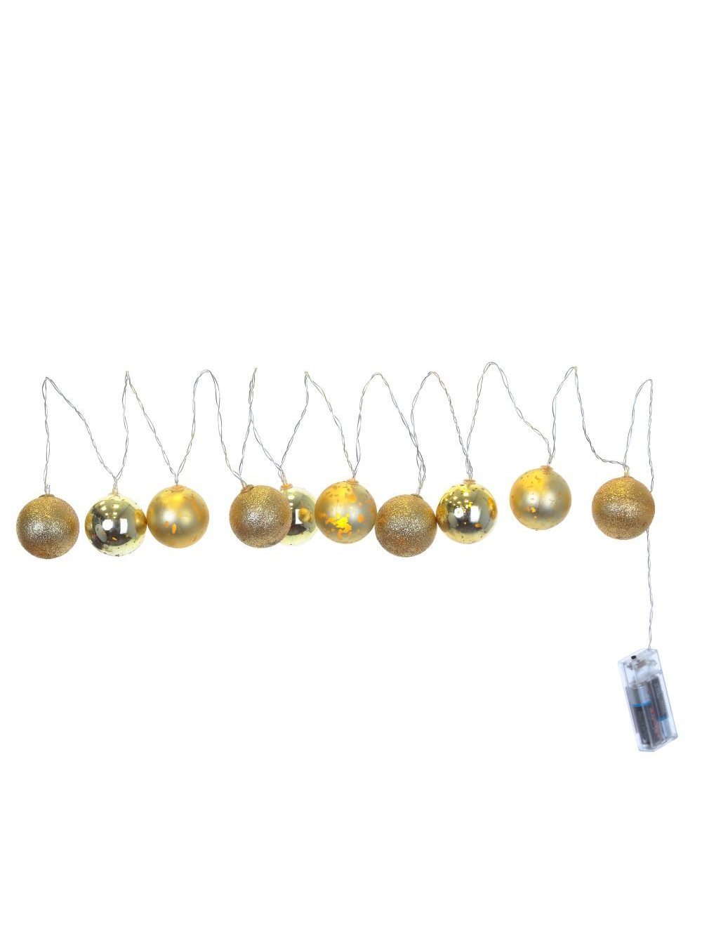 Гирлянда новогодняя с подсветкой Сказка 210х5х5см, без батареек по цене 