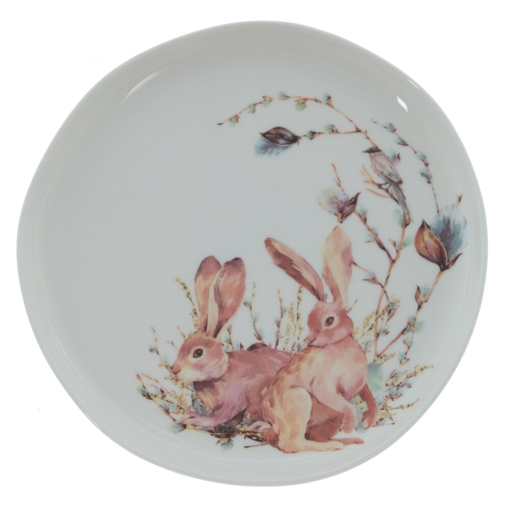 Тарелка десертная 20,5х20,5х2,5см, фарфор арт.816403 по цене 