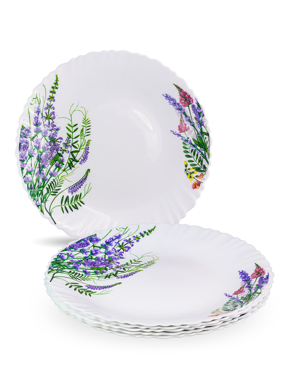 Тарелка обеденная Лаванда 24см, стекло арт.MFK21042 по цене 