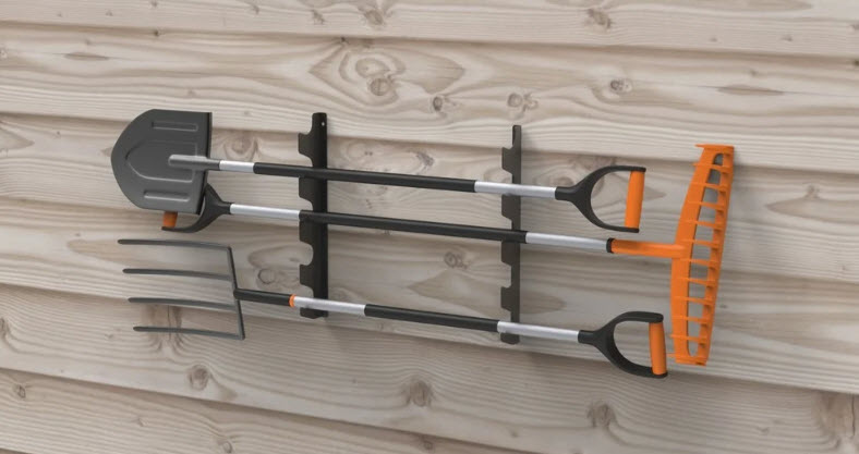 Кронштейн для садового инвентаря ElectricLight КБ-50 черный по цене 