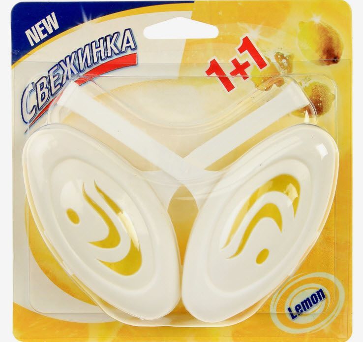 Очиститель подвесной для унитаза Свежинка, Лимон 2шт 30гр арт.2996703 по цене 