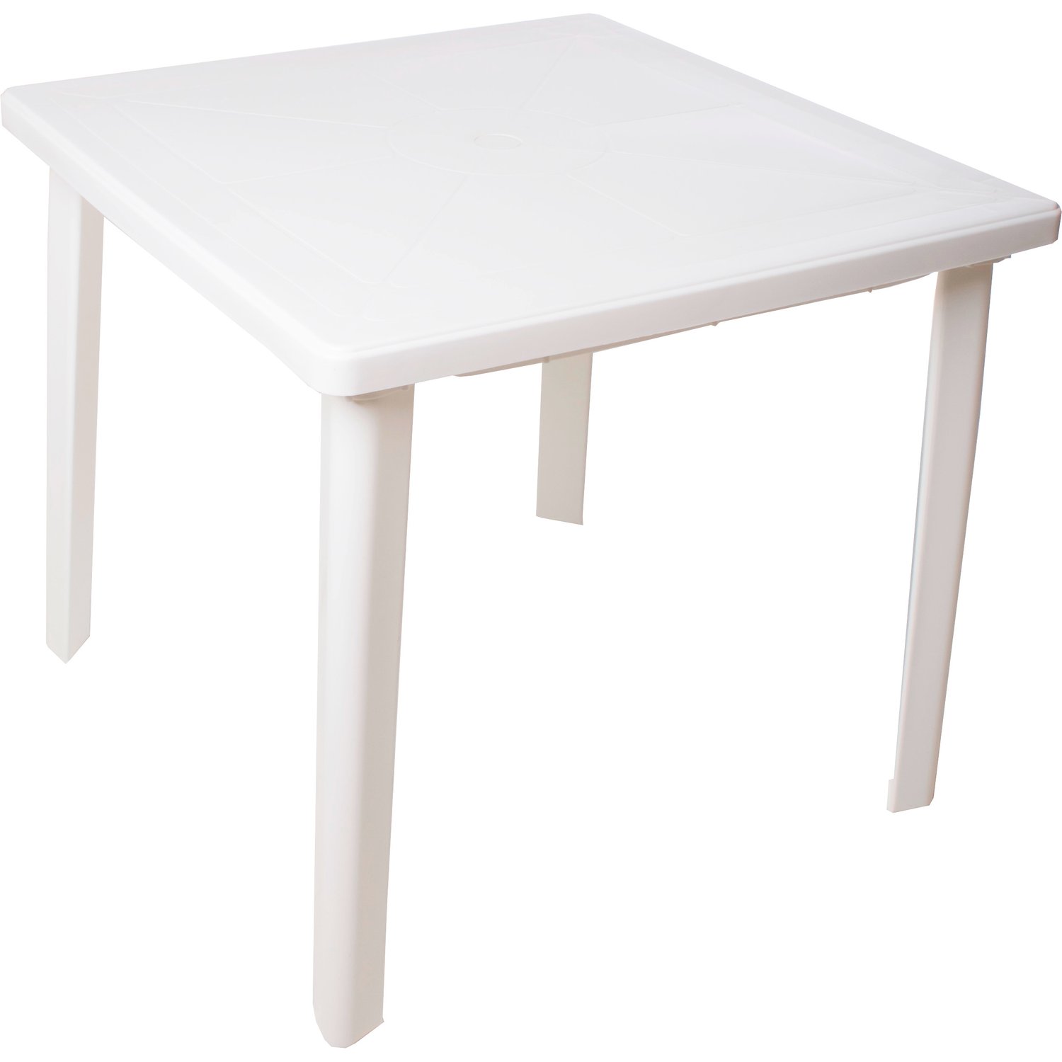 Стол квадратный пластиковый, белый по цене 