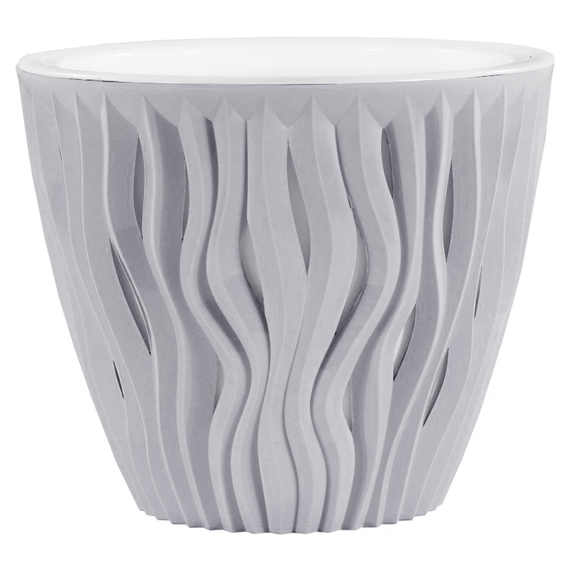 Кашпо Вдохновение 3л Серый жемчуг арт.КШ-9672 по цене 