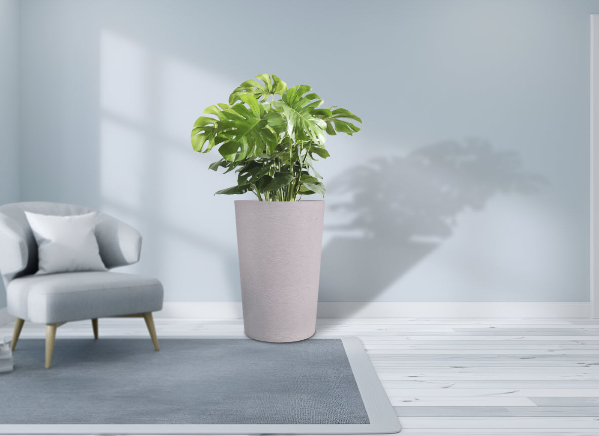 Горшок для растений Высокий 63л 40х60см белый камень арт.GK-15SC40-1бк по цене 