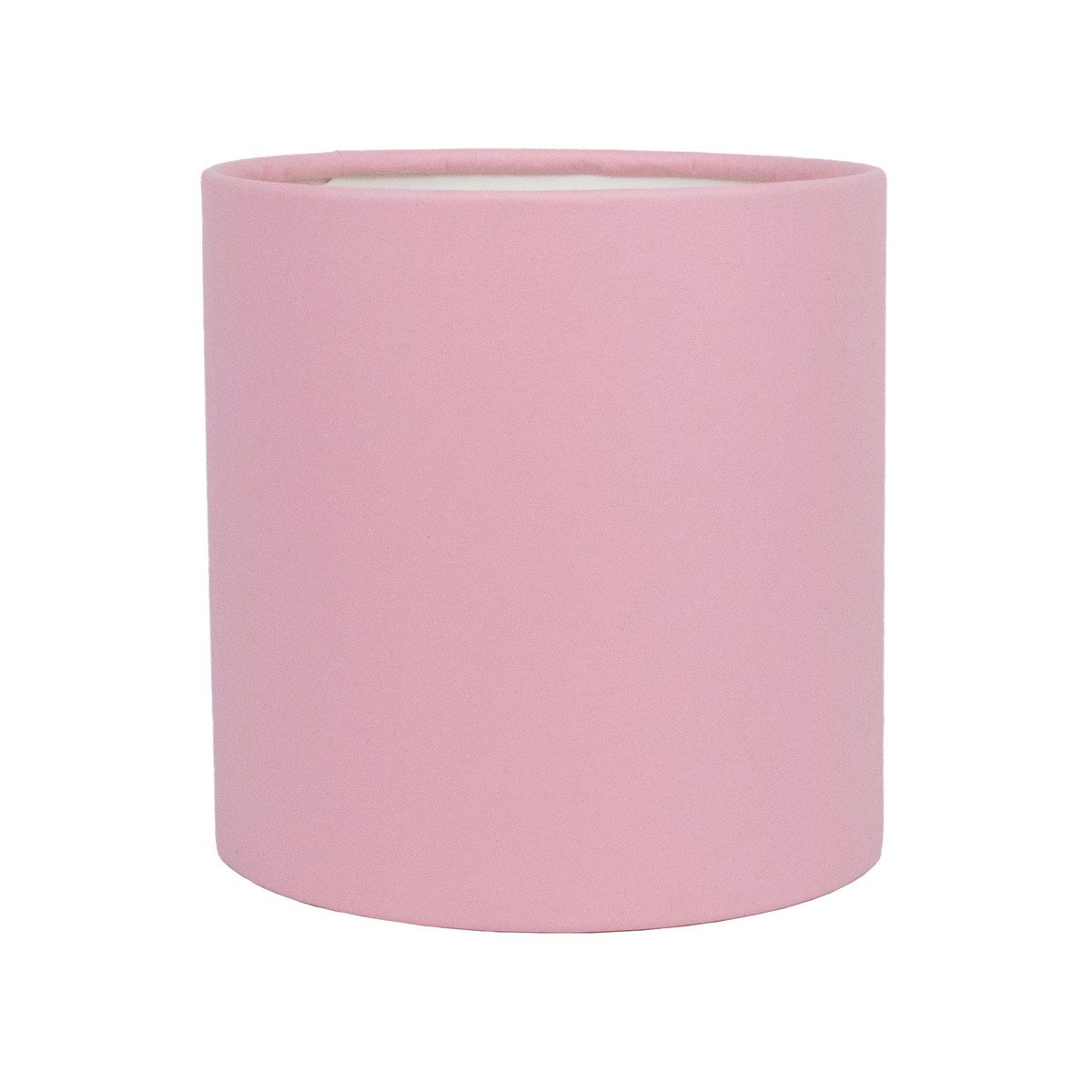 Коробка подарочная круглая без крышки 12x12см, пудровый по цене 