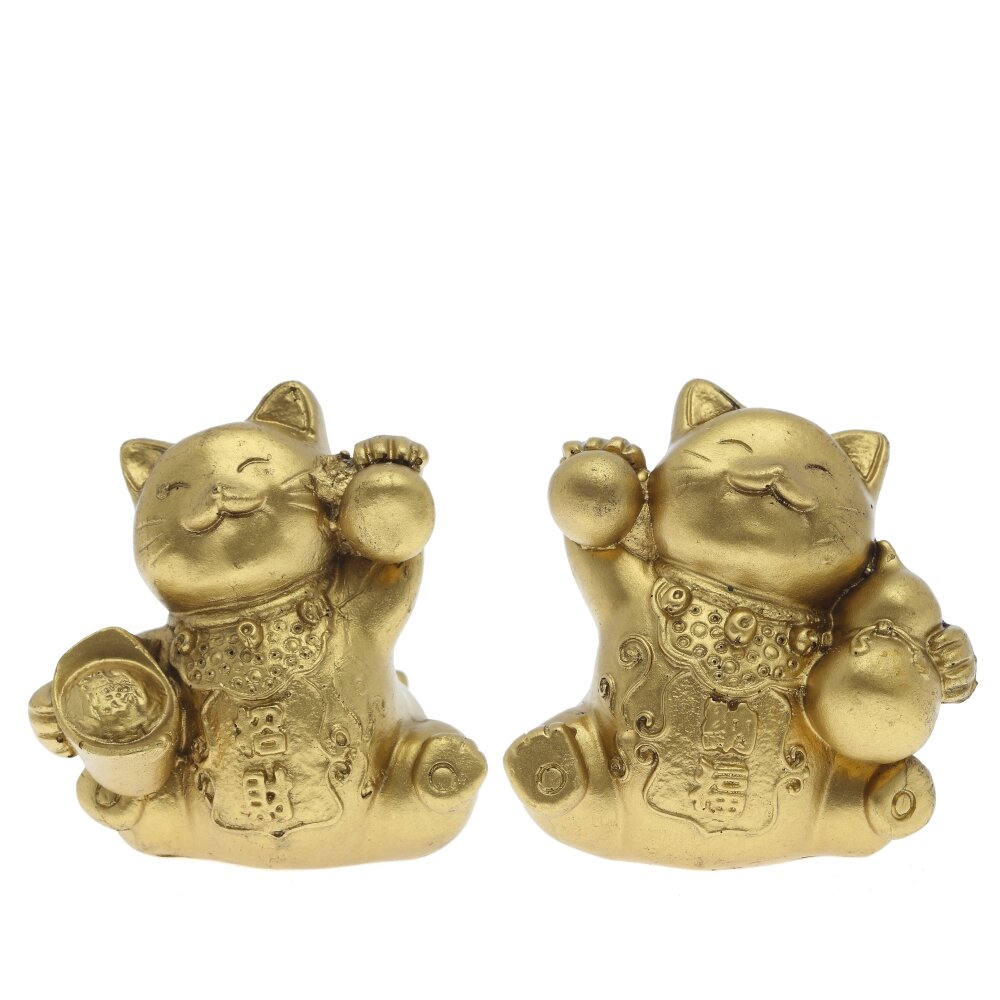 Фигурка декоративная Манэки-нэко 6х5х6см 2в арт.817437 по цене 