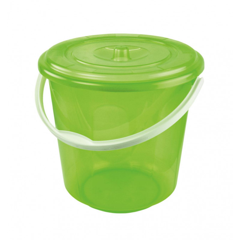 Ведро АЛЬТЕРНАТИВА 10л.с крышкой Хозяюшка по цене 