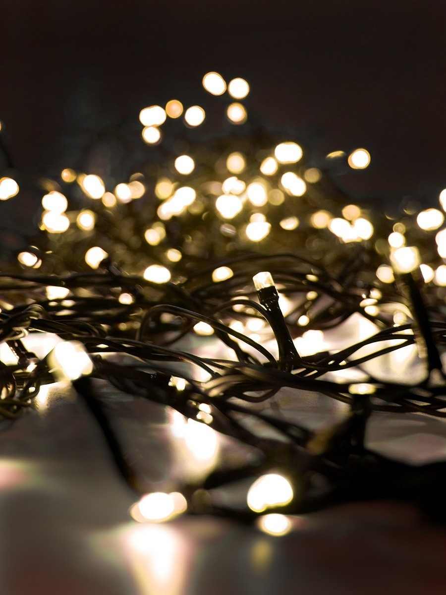 Электрогирлянда Нить внутр. 120 теплых белых светодиодов, 10м с контроллером арт.ILD120WW-C-10M по цене 