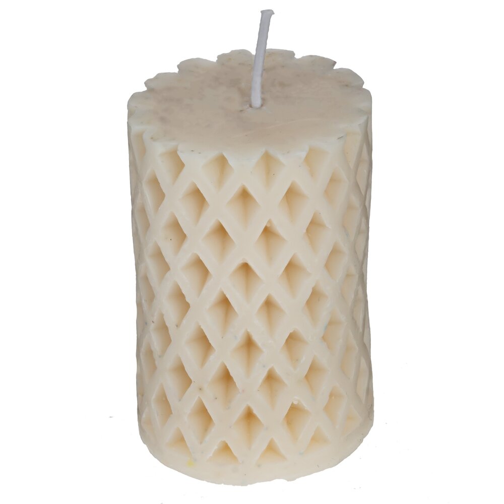 Свеча ароматическая белый парафин 5х5х7см по цене 