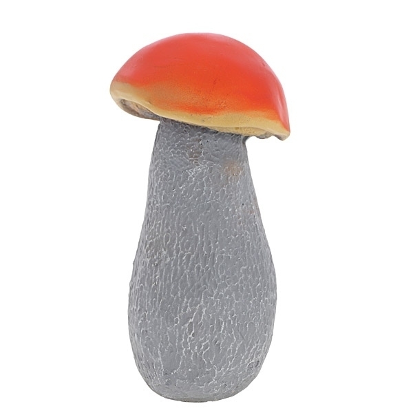 Фигура садовая Гриб подосиновик, малый 5,5х4х14см, полистоун арт.123415/F008 по цене 
