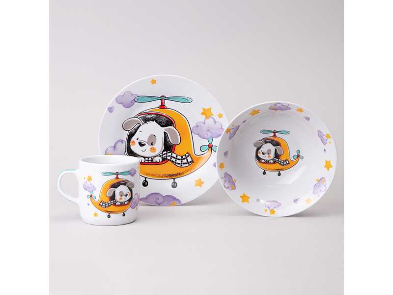 Набор посуды Лефард 3 предмета, фарфор арт.87-342 по цене 