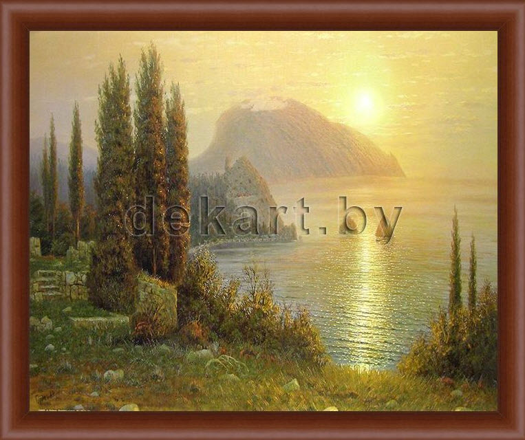 Картина - репродукция Утро в Крыму 50х70см арт.8Л0505 по цене 