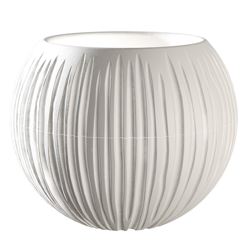 Кашпо Сфера Мини 0,3л Белый пластик арт.КШ-4426 по цене 