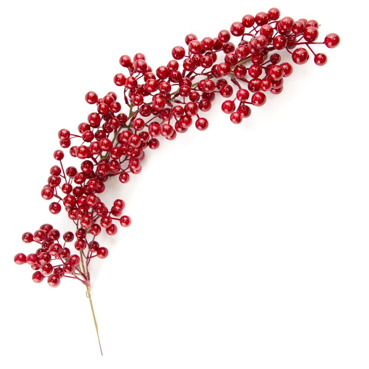 Ветка с ягодами 54см красный арт.к000019078 по цене 