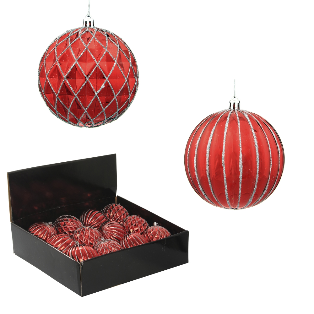 Украшение Шар Золотой наряд 1шт 10см, пластик арт.744597-1 по цене 