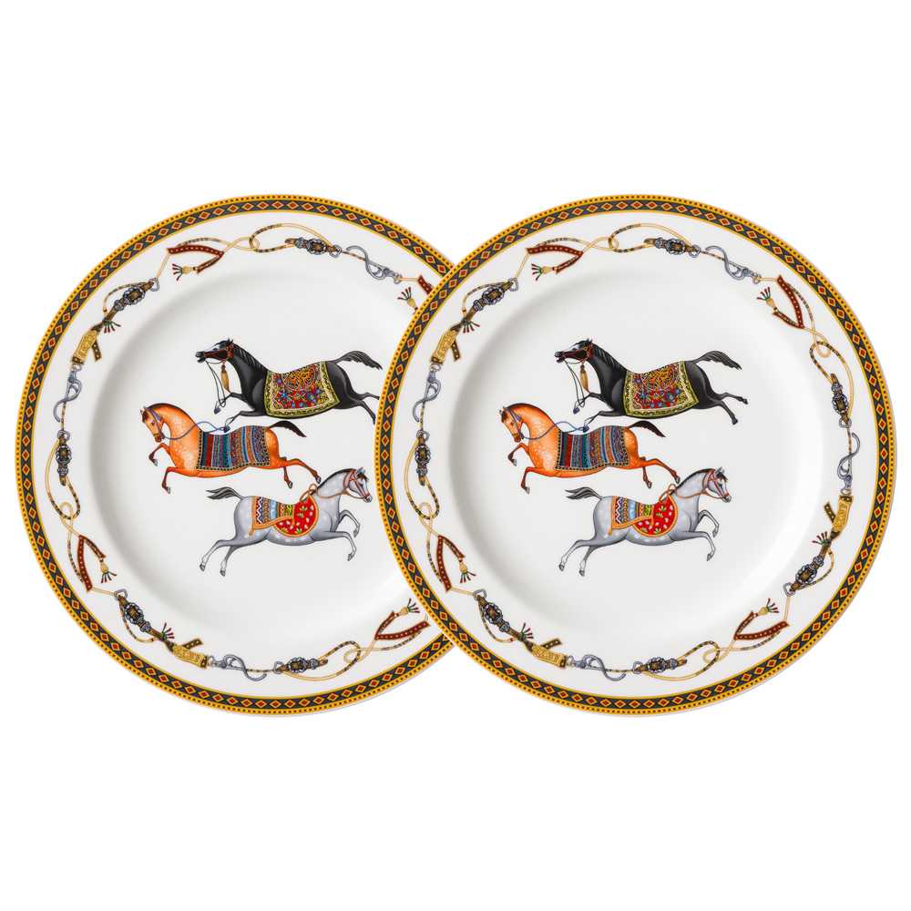 Набор тарелок закусочных Лефард Пассаж 2шт 20см, фарфор арт.760-865 по цене 