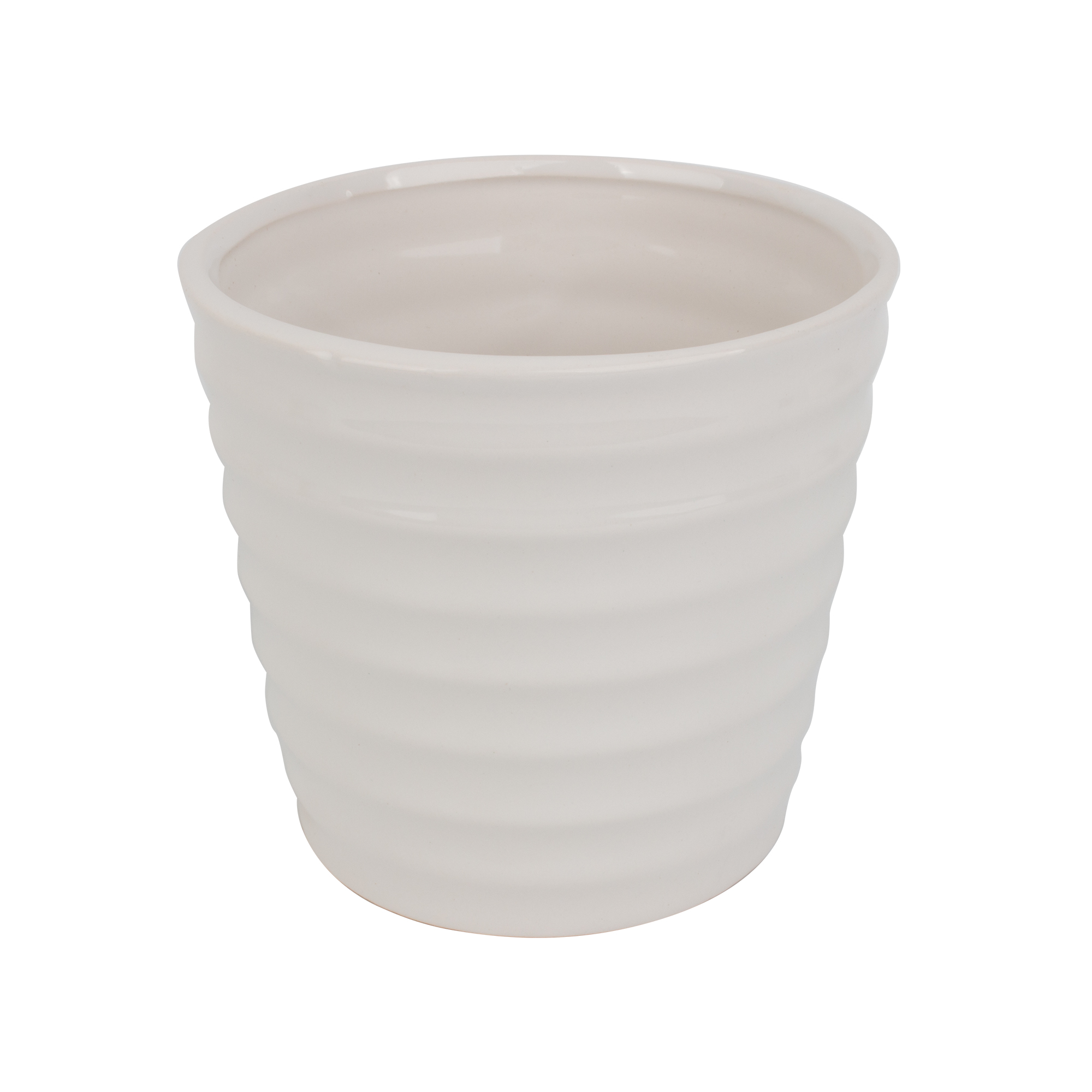 Кашпо для растений 12,1х13,3см белый, керамика арт.266636 по цене 