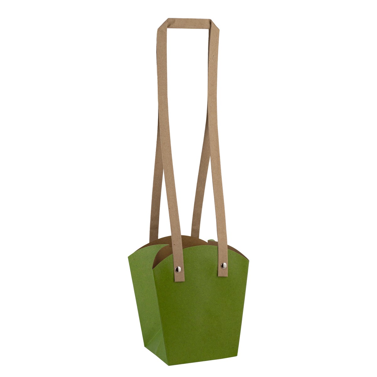 Пакет для цветов (бумага) 15х13х9,5см, зеленый арт.к000029150 по цене 