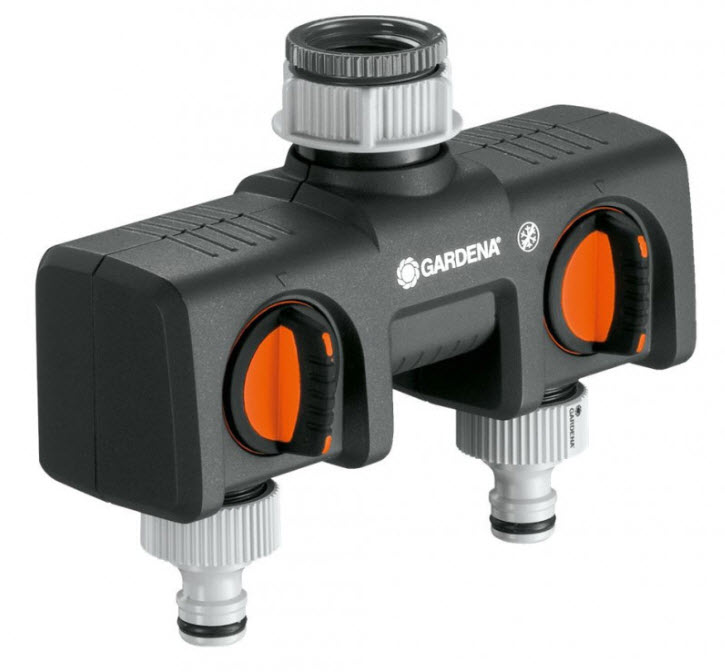 Распределитель двухканальный 3/4"-1" Gardena 08193-20 по цене 