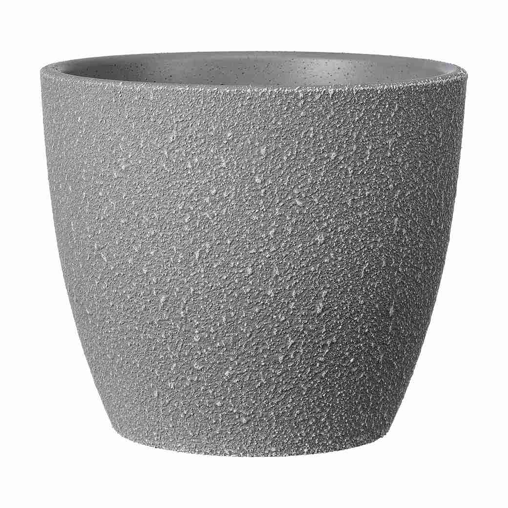 Кашпо Саванна серый бутон 44см, бетон по цене 