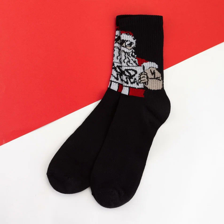 Носки новогодние мужские Кафтан Плохой Санта размер 41-44 арт.5078158 по цене 