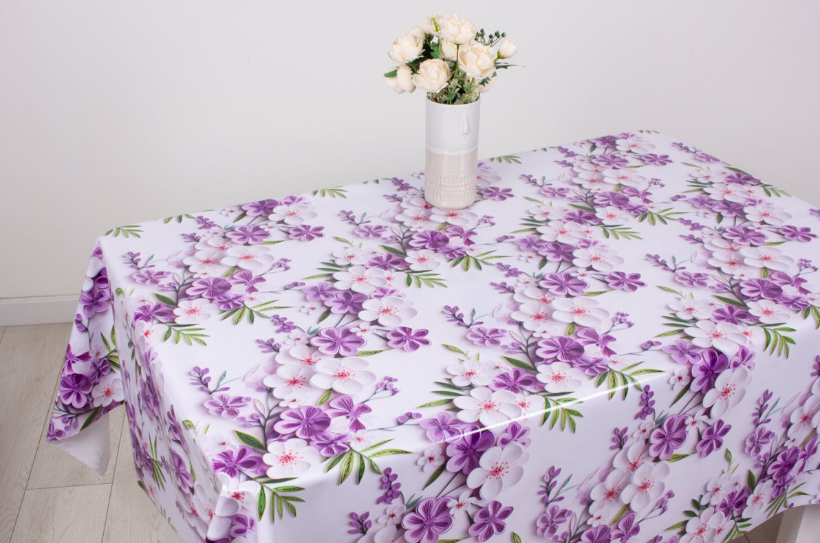 Клеенка Цветущий сад Глянец 140см арт.15065 по цене 