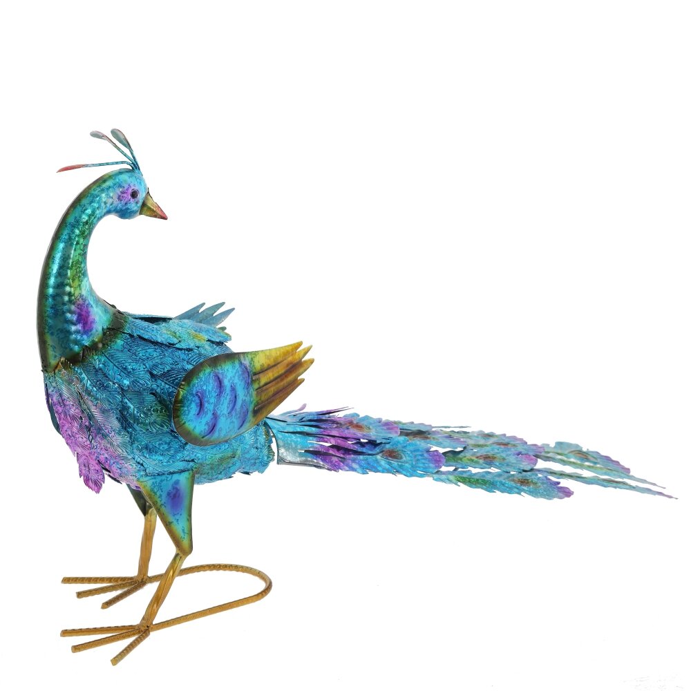 Фигура декоративная Павлин 69х32х40см, металл арт.818614 по цене 