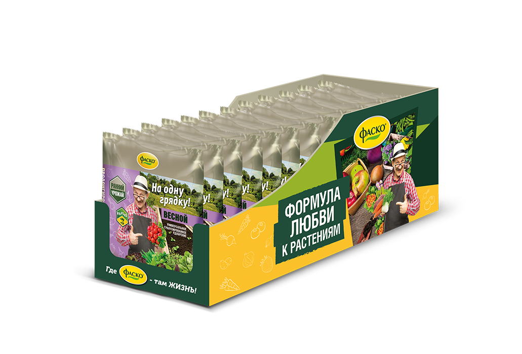 Удобрение сухое Фаско 5М На Грядку минеральное Весна гранулированное 0,5 кг по цене 