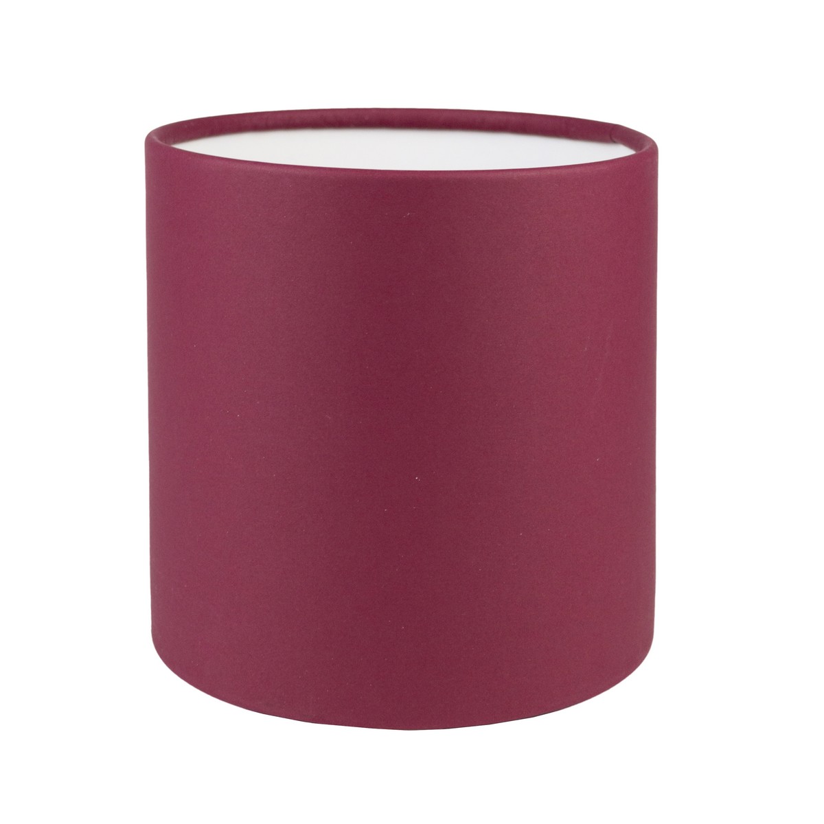 Коробка подарочная круглая без крышки 12x12см, бордовый по цене 