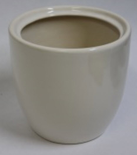 Горшок Идеал 18х21см 4,5л белый, керамика арт.10005599 по цене 