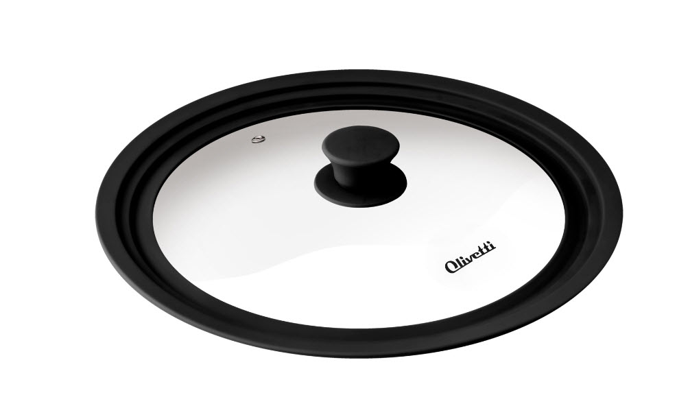 Крышка Оливетти 24см, стекло, силикон арт.Olivetti GLU24 по цене 